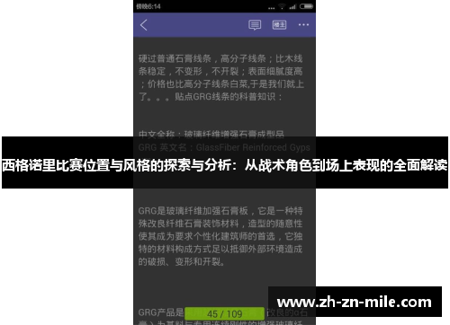 西格诺里比赛位置与风格的探索与分析：从战术角色到场上表现的全面解读